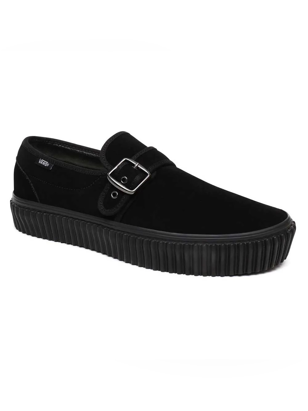 Vans Creeper Black Suede Buckle Slip-On